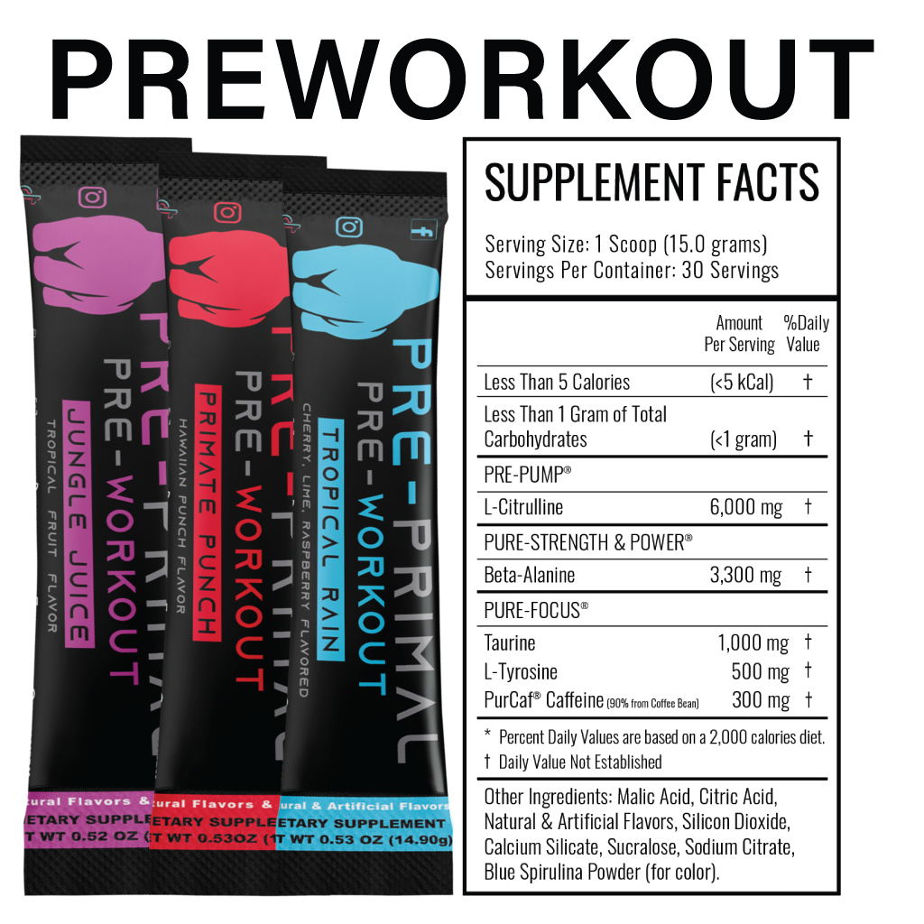Workout supplement samples